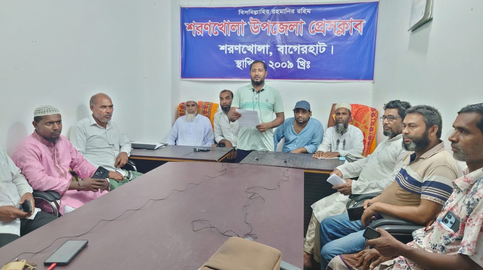 শরণখোলার ৪ নং সাউথখালী ইউনিয়ন বিএনপির কমিটির গঠন অনিয়ম নিয়ে সংবাদ সম্মেলন