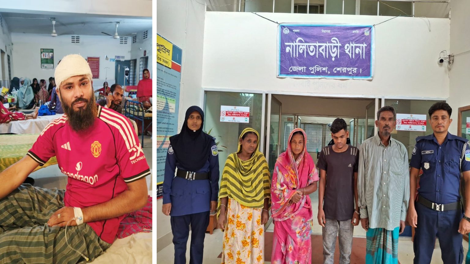 নালিতাবাড়ীতে ওয়ারেন্টভুক্ত আসামি ধরতে গিয়ে পুলিশের ওপর হামলা, গ্রেপ্তার ৪