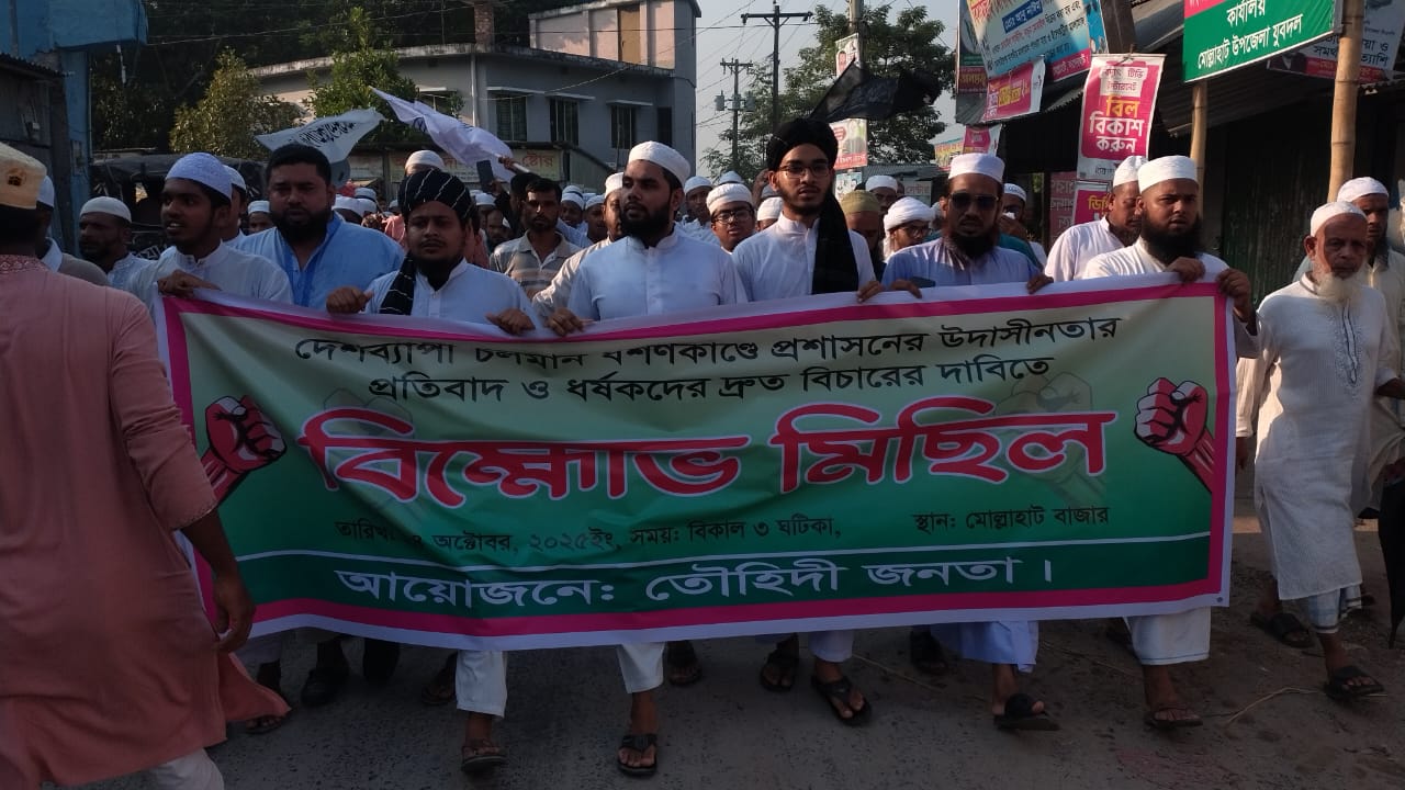 মোল্লাহাটে ধর্ষণবিরোধী বিক্ষোভ মিছিল