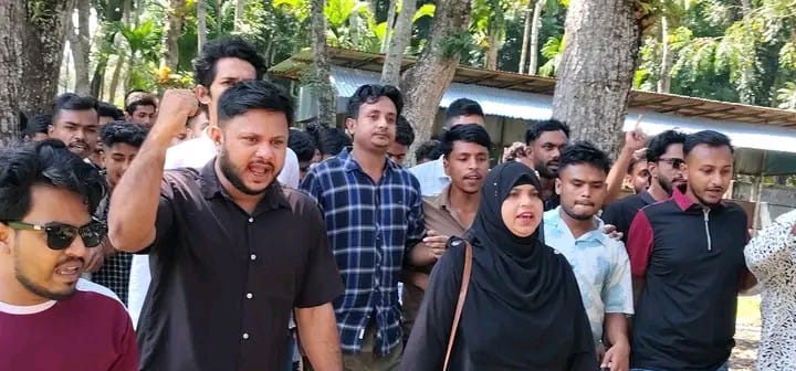 মোল্লাহাটে ছাত্রদল নেতা জুবায়েদ হত্যার প্রতিবাদে বিক্ষোভ মিছিল