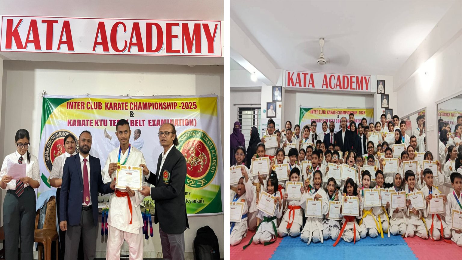 ঢাকা ক্যান্টনমেন্ট সোতোকান কারাতে একাডেমির আয়োজন বেল্ট পরীক্ষা ও কারাতে প্রতিযোগিতা