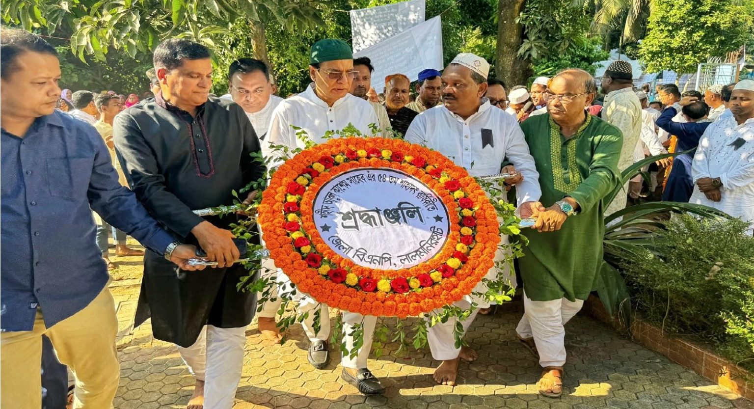 লালমনিরহাটে শহীদ আবুল কাশেমের প্রতি গভীর শ্রদ্ধা