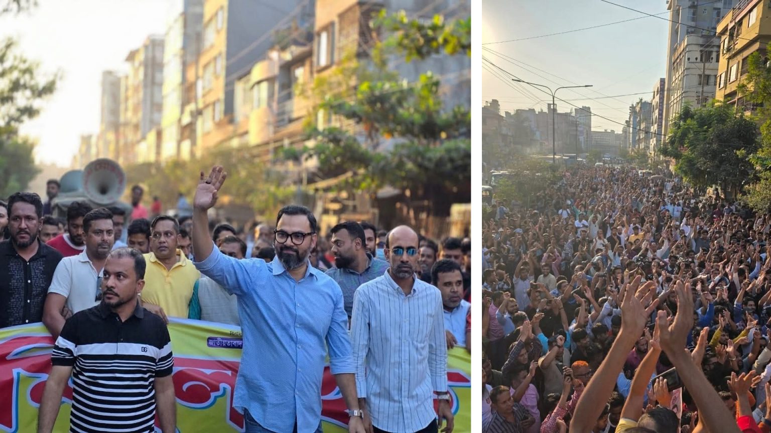 ধানের শীষের সমর্থনে পল্লবীতে স্বেচ্ছাসেবক দলের গণ-মিছিল