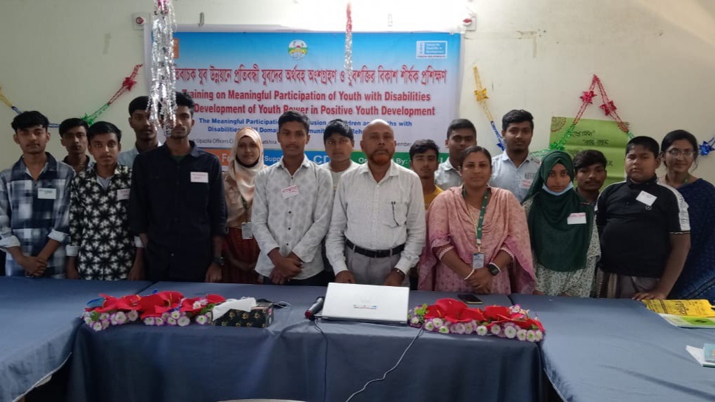আশাশুনিতে প্রতিবন্ধী যুবদের দুই দিনব্যাপী যুব শক্তির বিকাশ শীর্ষক প্রশিক্ষণ