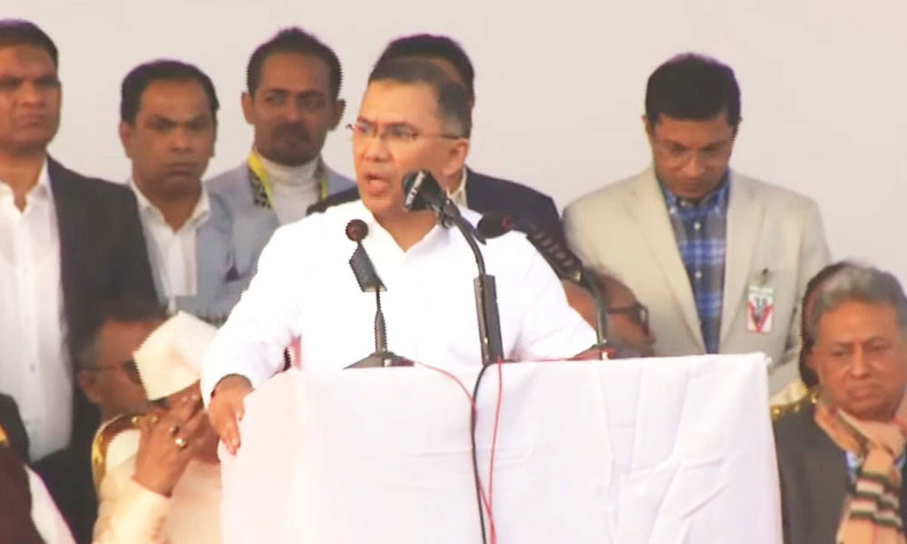 এক্সপ্রেসওয়েতে তারেক রহমানের পূর্ণাঙ্গ ভাষণ
