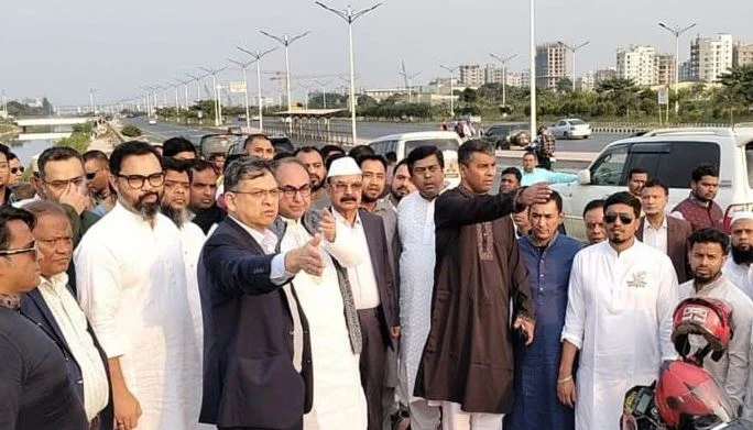 তারেক রহমানের সংবর্ধনা অনুষ্ঠানের ভেন্যু পরিদর্শন করলেন বিএনপি নেতারা