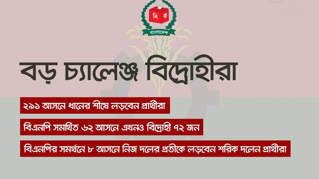 বিএনপিতে বিদ্রোহী প্রার্থী: অস্বস্তিতে শরিকরা, বদলে যেতে পারে হিসাব-নিকাশ