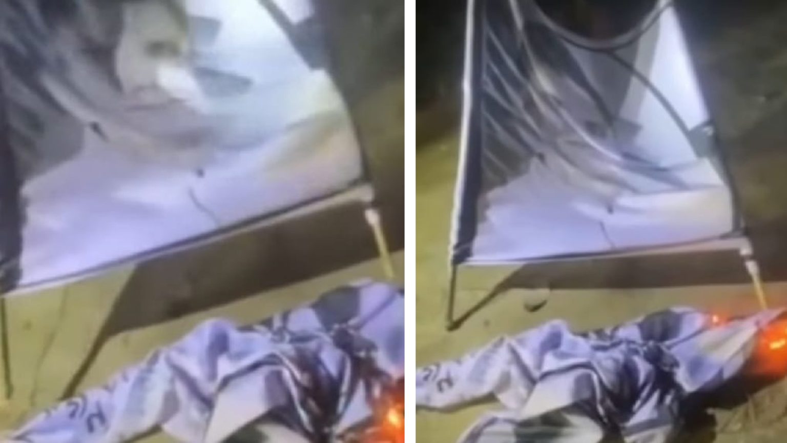 ফেসবুকে লাইভে এসে প্রার্থীর ব্যানার পোড়ালেন যুবক
