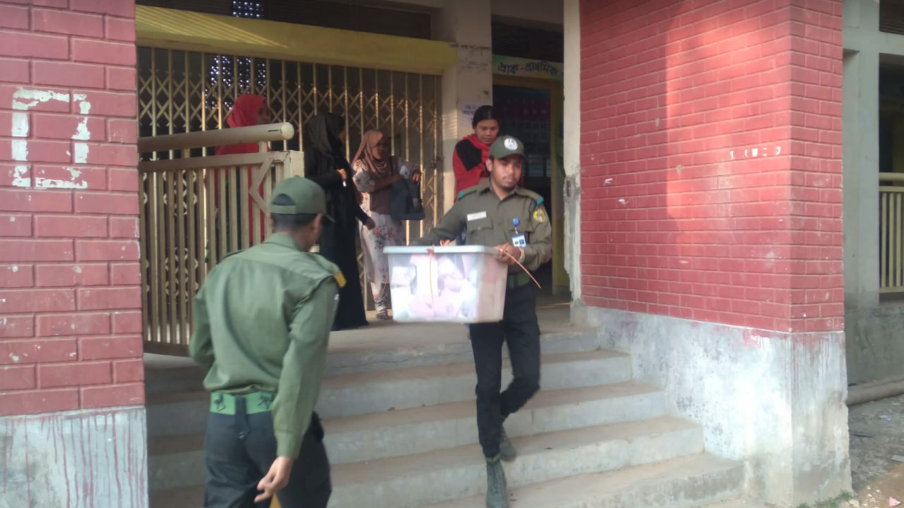 সারাদেশে শান্তিপূর্ণভাবে শেষ হলো ভোটগ্রহণ