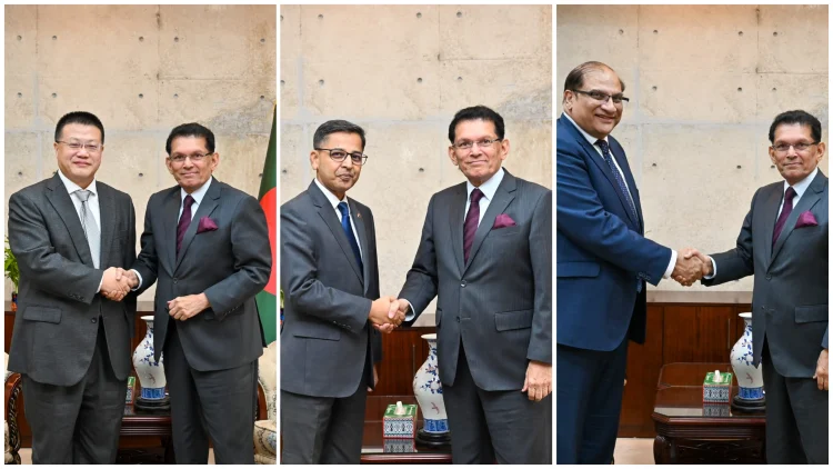 পররাষ্ট্রমন্ত্রীর সঙ্গে চীন, ভারত ও পাকিস্তানের রাষ্ট্রদূতদের সাক্ষাৎ
