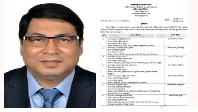 জেলা পরিষদ প্রশাসক হিসেবে স্থান পেলেন বর্ষিয়ান নেতা ডা. মইনুল হাসান সাদিক