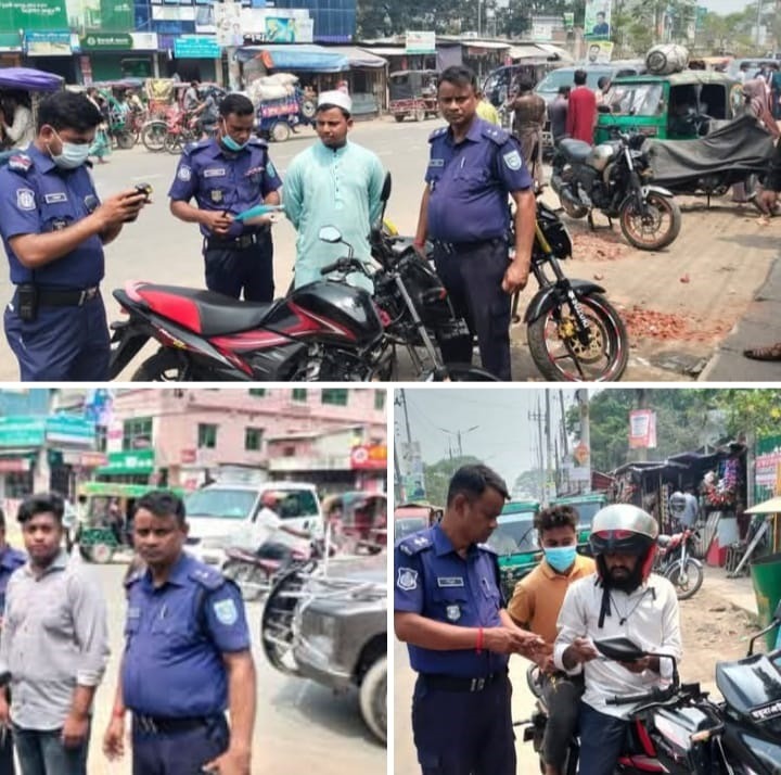 গাইবান্ধা জেলার বিভিন্ন গুরুত্বপূর্ণ পয়েন্টে বিশেষ চেকপোস্ট পরিচালনা
