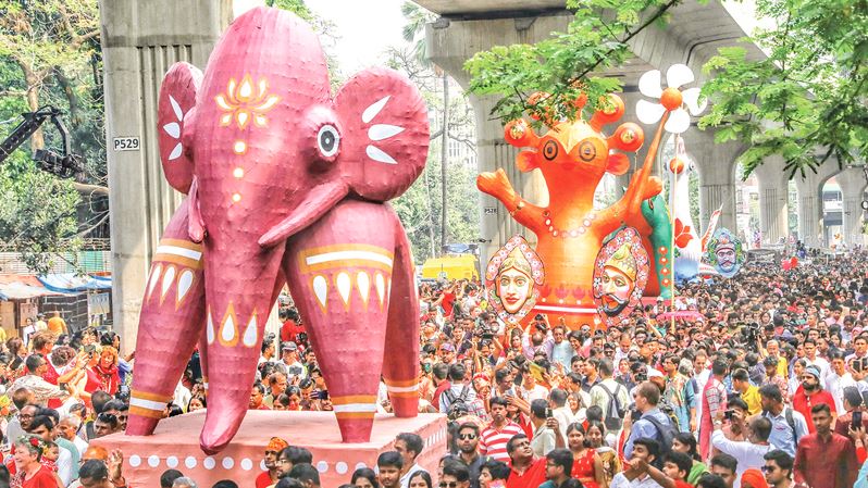 ঢাবি’র বর্ষবরণ বৈশাখী শোভাযাত্রা সকাল ৯টায় শুরু