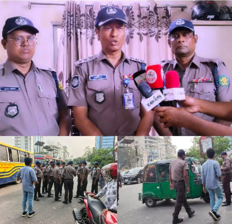 সড়কে শৃঙ্খলা ফেরাতে মিরপুরে ট্রাফিকের বড় অভিযান, ৩০ মামলা