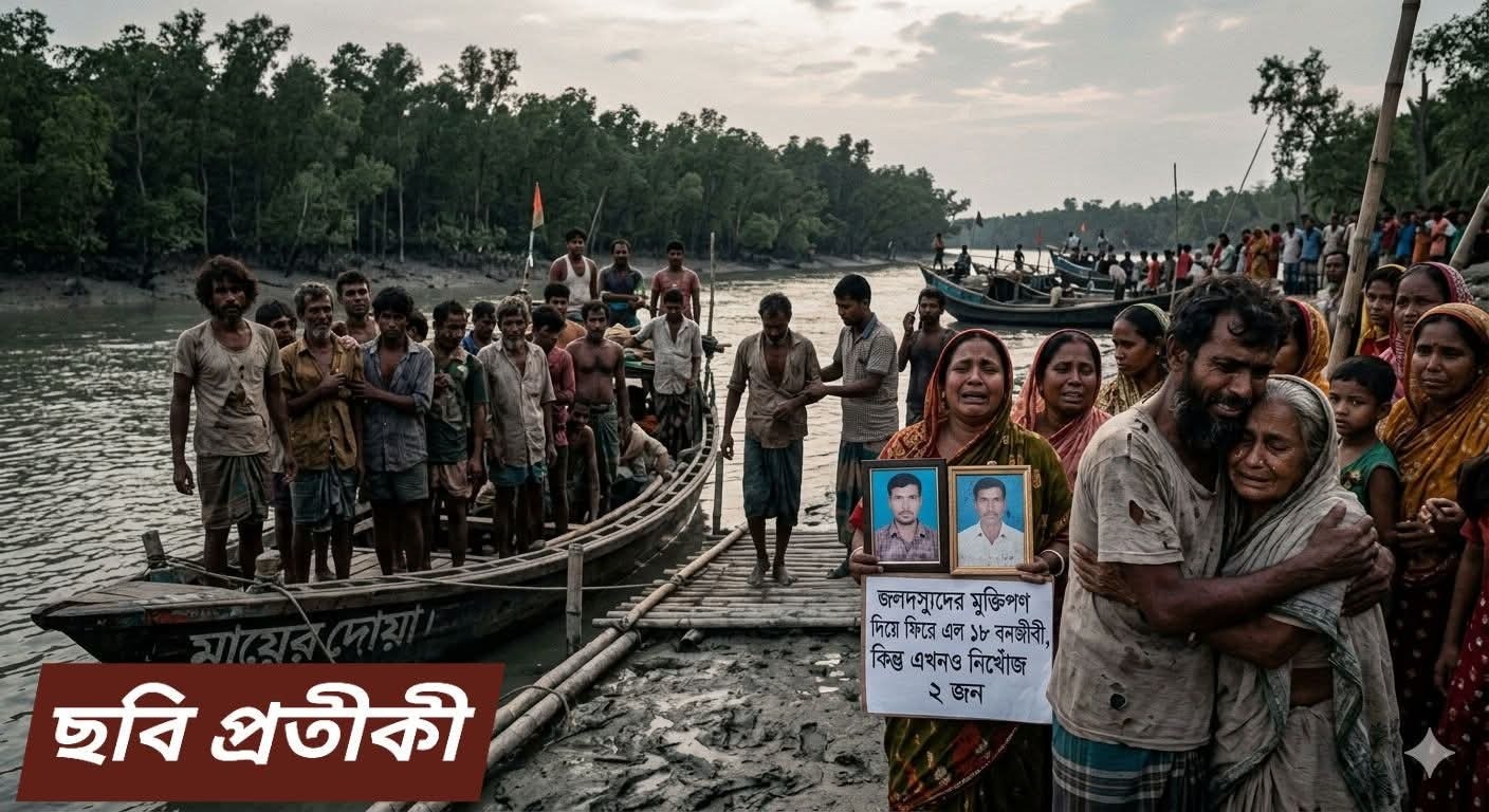 জলদস্যুদের ৭ লাখ টাকা মুক্তিপণ দিয়ে ফিরে এলা ১৮ বনজীবী, এখনও নিখোঁজ ২