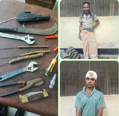 ব্রাহ্মণবাড়িয়া নবীনগরে ডাকাতির প্রস্তুতি কালে ২ ডাকাত আটক, আহত ১