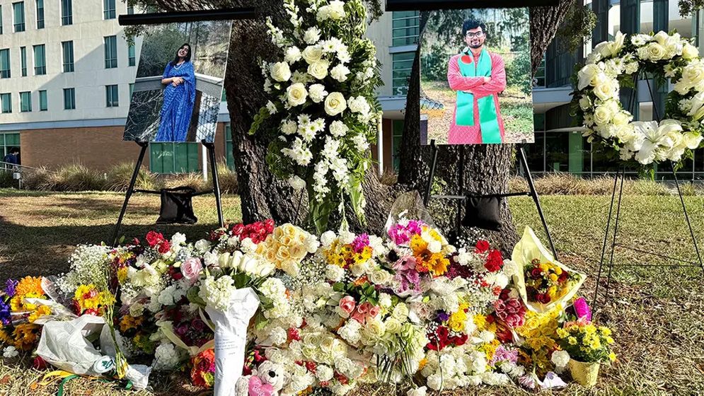 ইউএসএফে নিহত দুই বাংলাদেশি পিএইচডি শিক্ষার্থীর স্মরণে শোকসভা