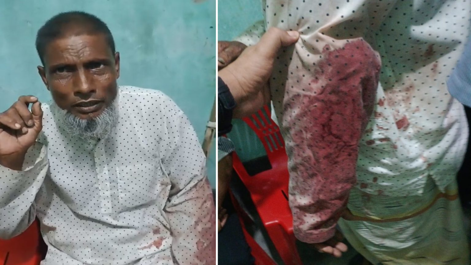 নওগাঁ জেলা মহাদেবপুর থানার চেরাগপুর ইউনিয়ন পদ্মপুকুর গ্রামে জমি নিয়ে গন্ডগোলে দুই পক্ষের সংঘর্ষ, থানায় মামলা