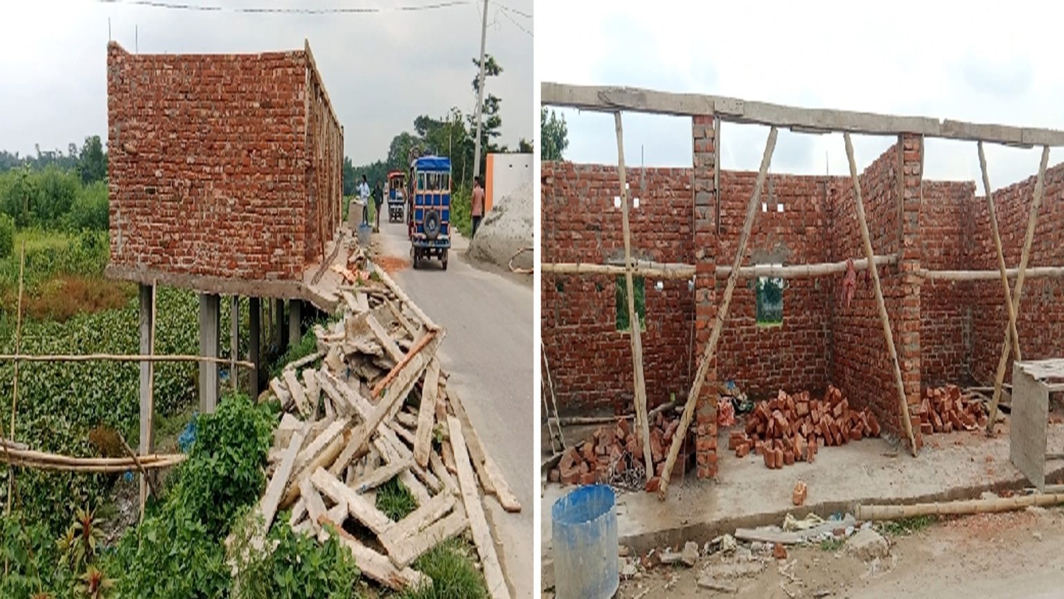 সরকারি রাস্তা ও খাল দখল করে স্থাপনা নির্মাণ,‘দেখব কী হয়’ বলে ধমক প্রভাবশালী হামদুর