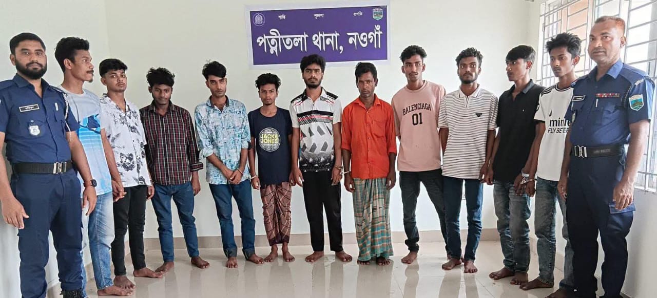 পত্নীতলায় বিশেষ অভিযানে গ্রেফতার ১১জন