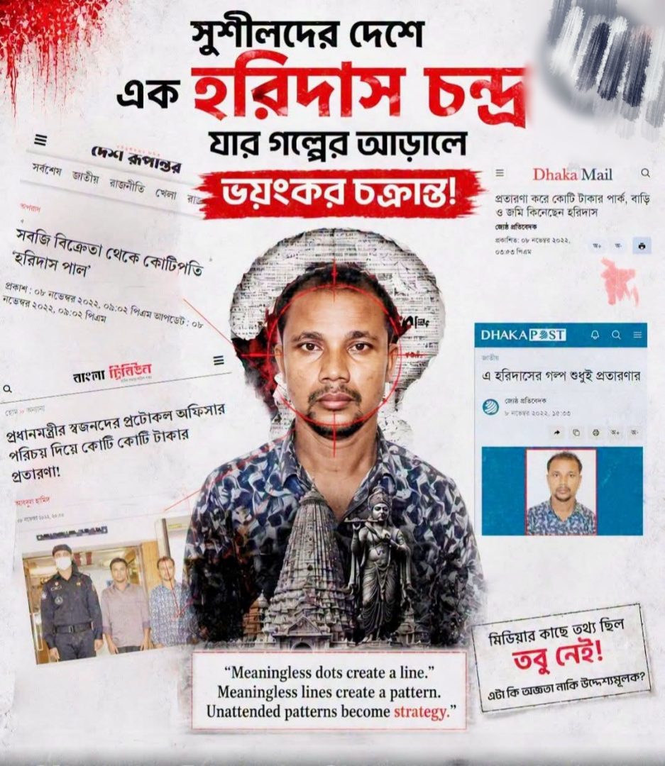 প্রতারণার খোলস থেকে ‘রূপান্তরের জাদুকর’: রহস্যময় হরিদাস ও নেপথ্যের সমীকরণ