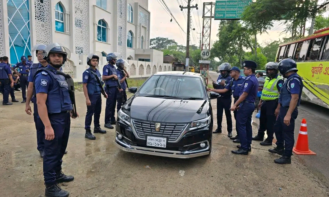 জননিরাপত্তায় কুলাউড়ায় পুলিশের বিশেষ মোবিলাইজেশন ড্রিল