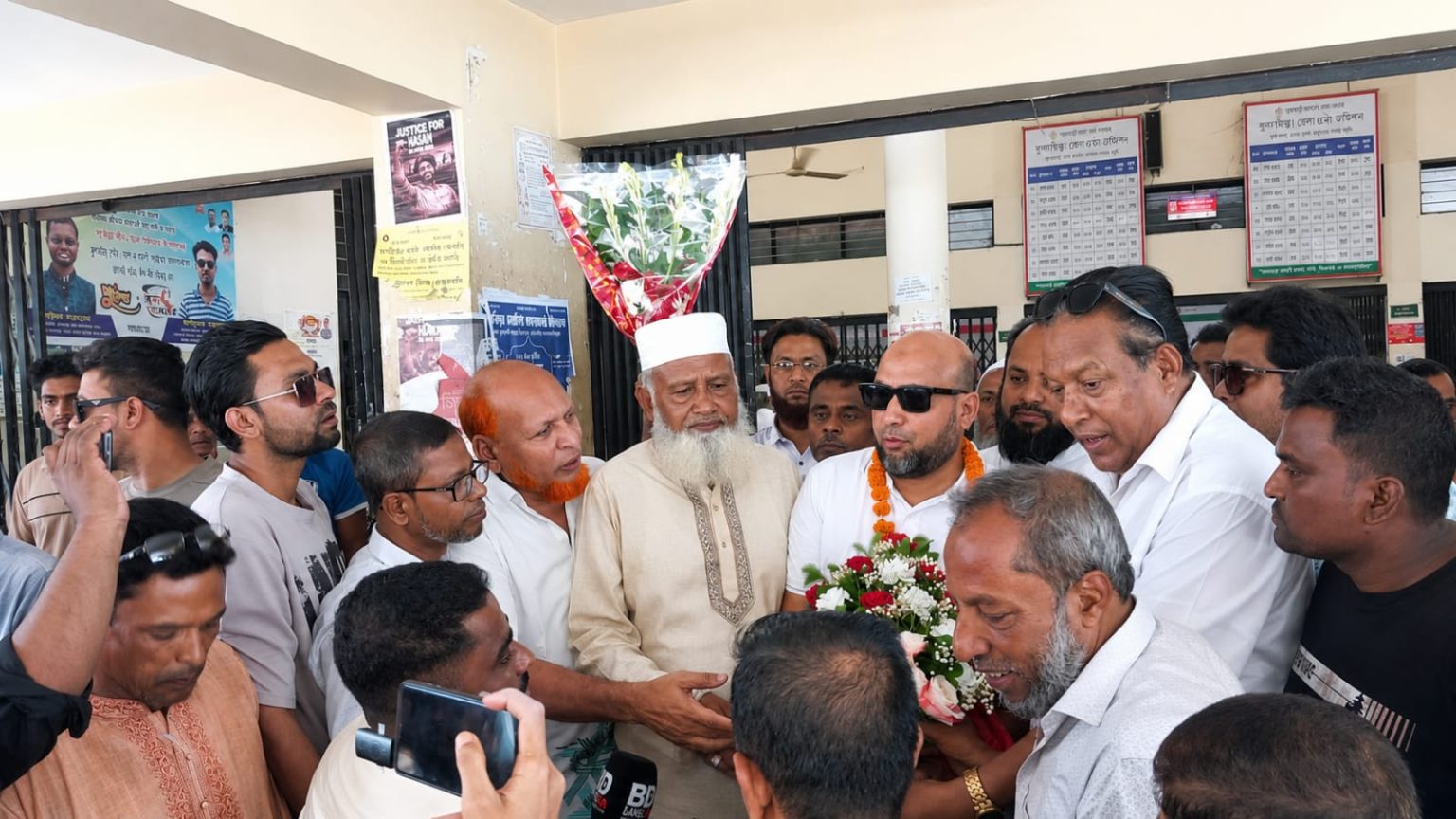 স্পেন বিএনপির সাধারণ সম্পাদক রমিজ উদ্দীন আহমদকে কুলাউড়া বিএনপি’র সংবর্ধনা