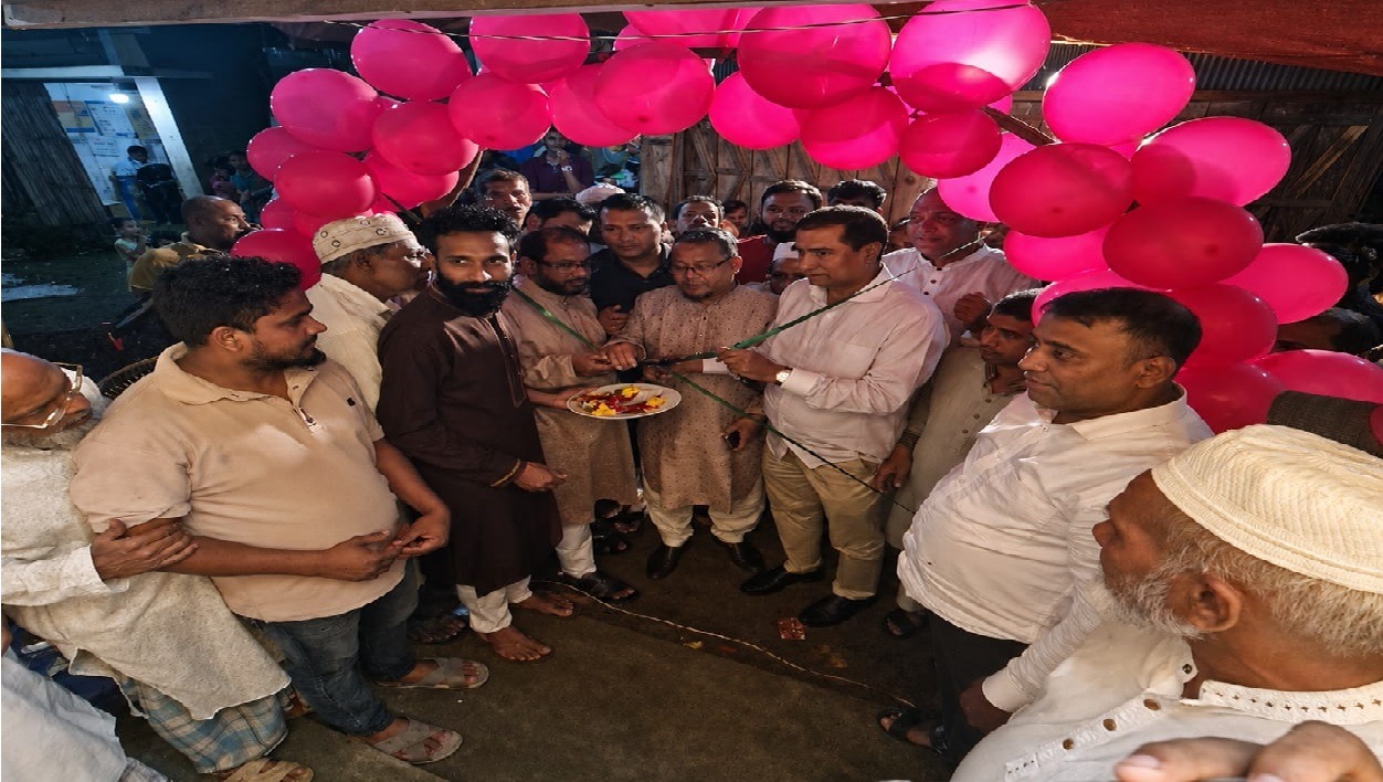 খরনা ৪ নম্বর ওয়ার্ডে শহীদ জিয়া স্মৃতি সংসদের উদ্বোধন