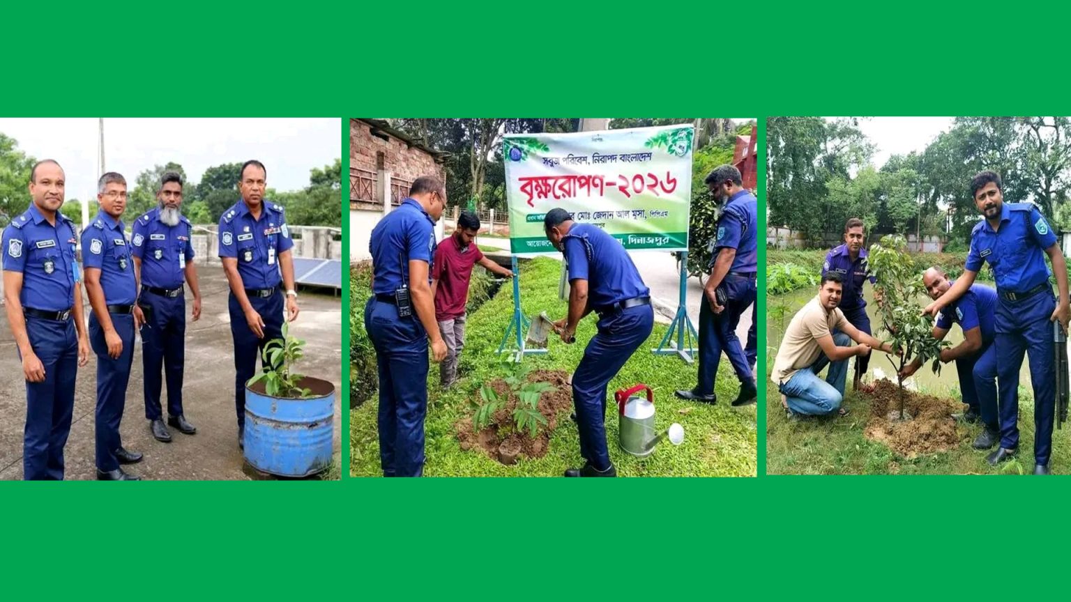 ‘০৫ বছরে ২৫ কোটি ’ কর্মসূচির অংশ হিসেবে দিনাজপুর পুলিশ লাইন্সে বৃক্ষরোপণ