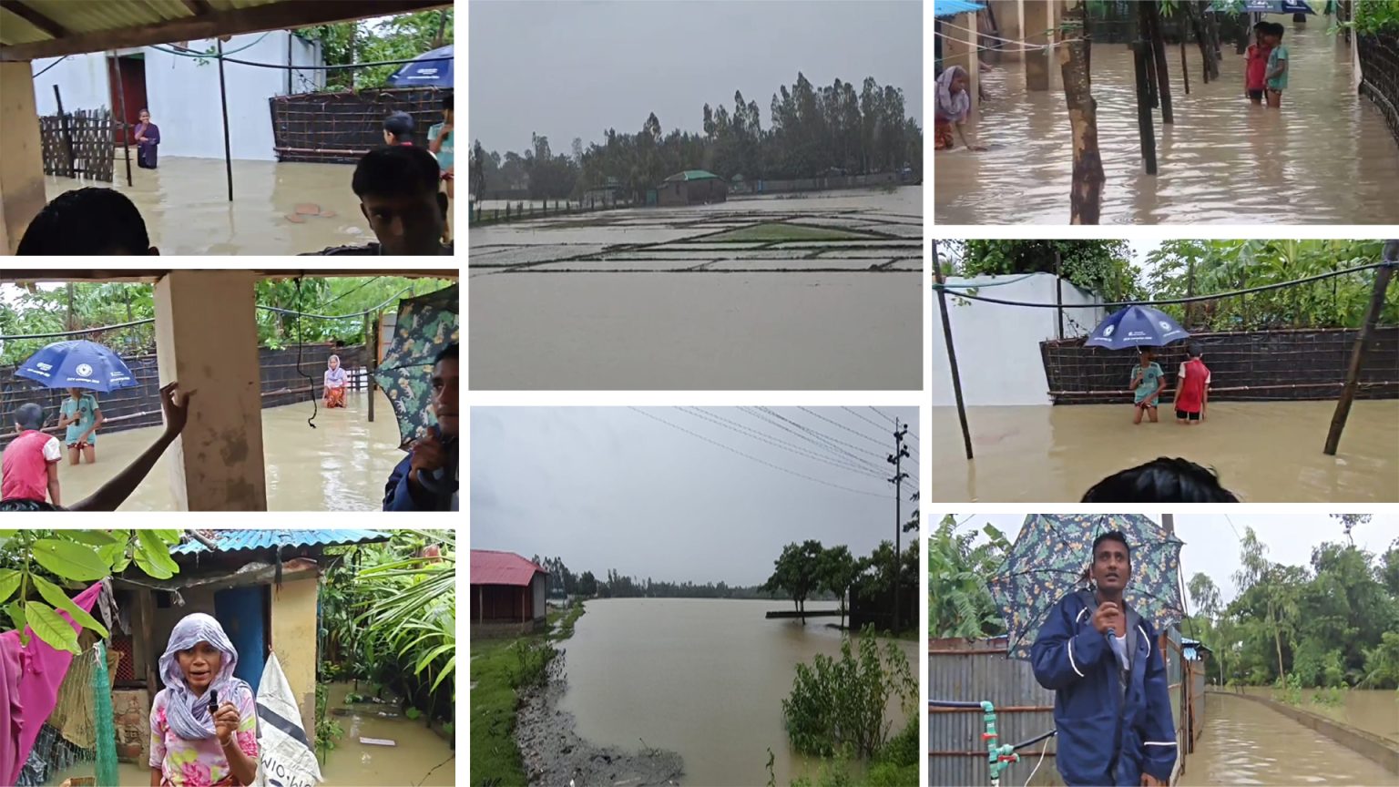 টানা বর্ষণে টেকনাফের হোয়াব্রাংয়ে ভয়াবহ জলাবদ্ধতা, পানির নিচে হাজারো ঘরবাড়ি