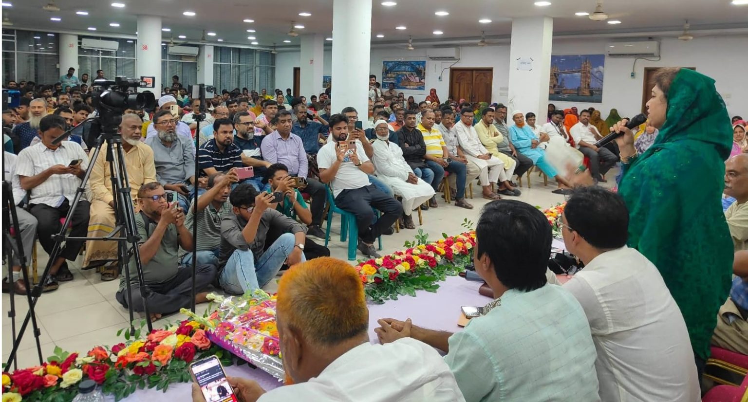বেনাপোল উন্নয়ন নিয়ে সাবিরা নাজমুল মুন্নি এম পির মত বিনিময় সভা