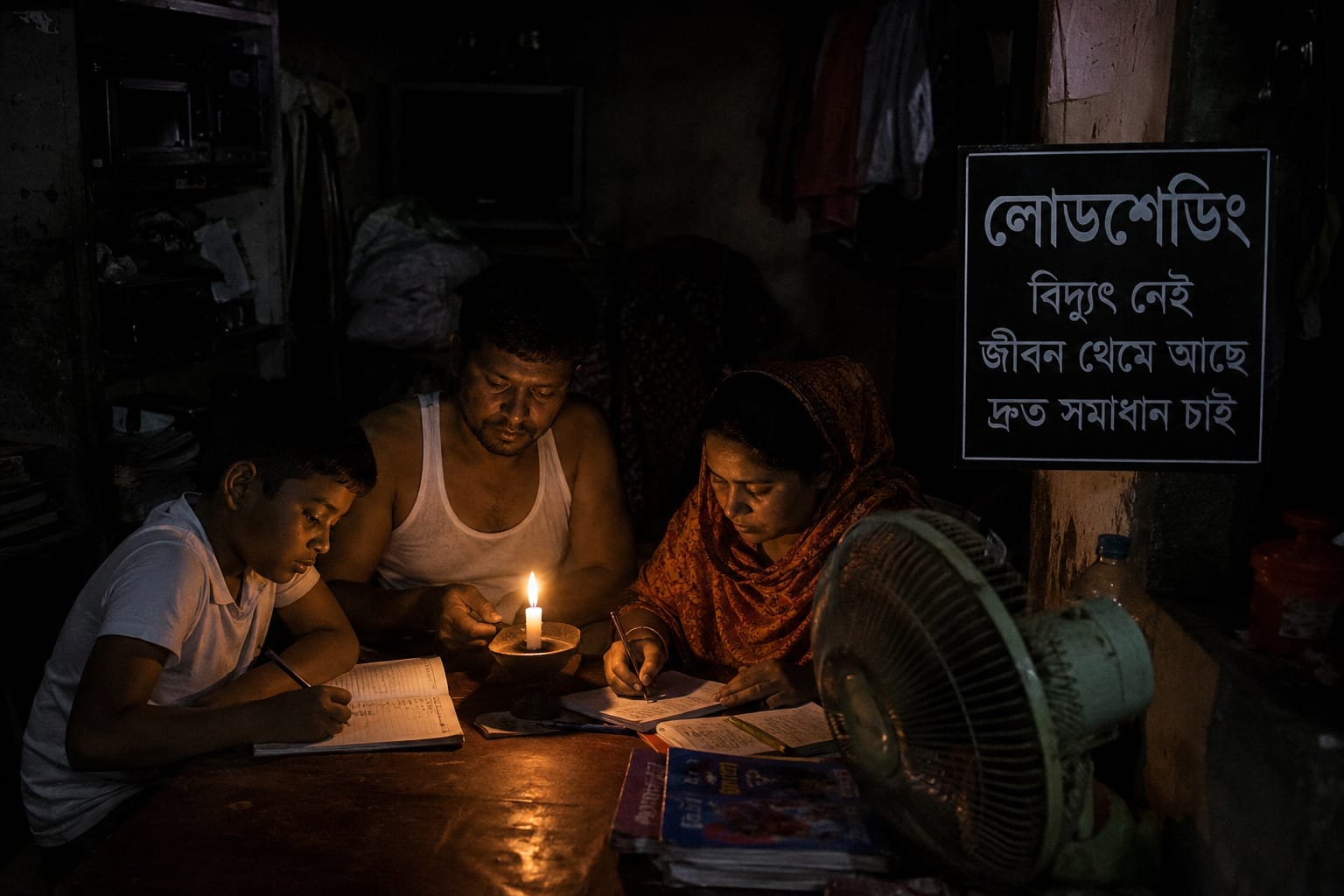 কোনাবাড়িতে তীব্র লোডশেডিংয়ে বিপর্যস্ত জনজীবন: চরম ভোগান্তিতে বাসিন্দা ও শিল্পকারখানা